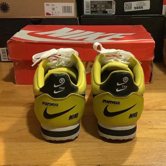 Nike Classic Cortez Premium Yellow Blazing Sun Mens Size 8.5 - Picture 7 of 15